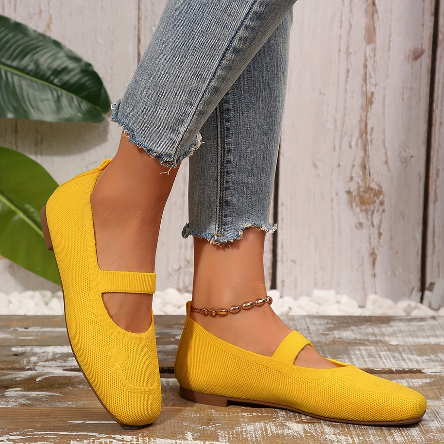 WW | Einfarbige Ballerinas Mit Schnürbarem Rücken