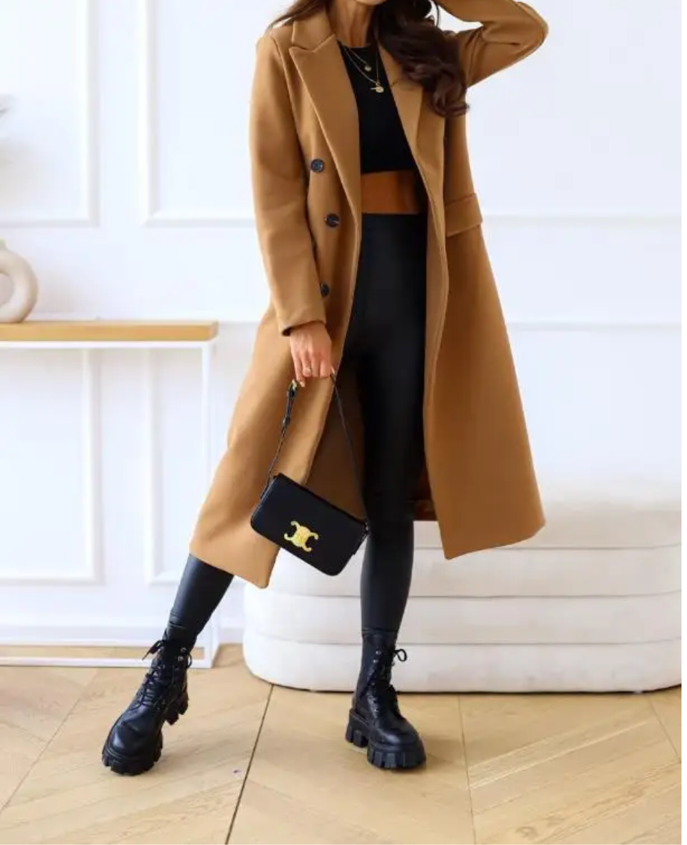 WW | Lange Elegante Taillierte Trenchcoat Für Damen | Perfekt Für Herbst Und Winter