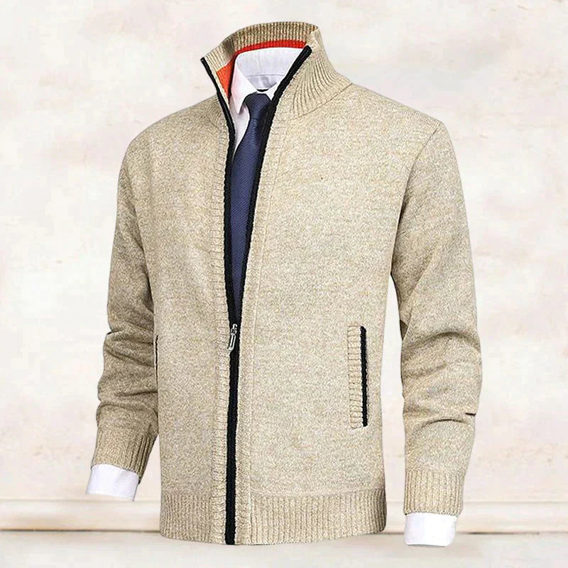 WW | Elegantes Herrenjackett mit Reißverschluss und Taschen