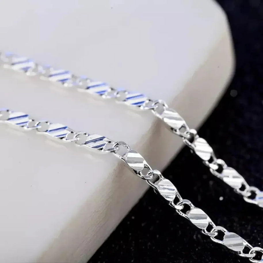 WW | 18k Goldene Kette 2mm 925 Sterling Silberkette