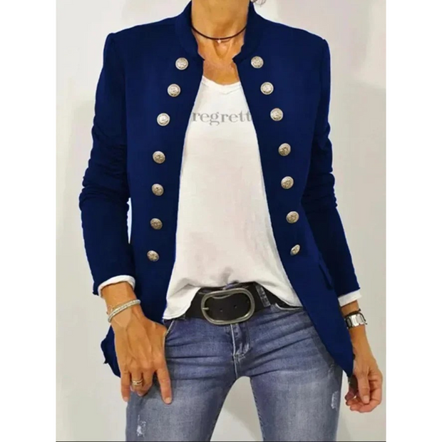 WW – langärmliger schwarzer Damenblazer