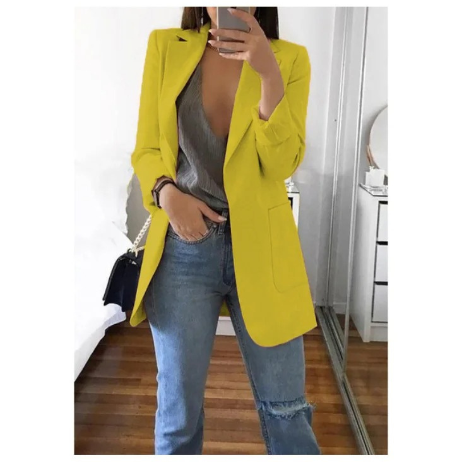 WW | Blazer für Frauen Khaki Farbe Herbst Moda