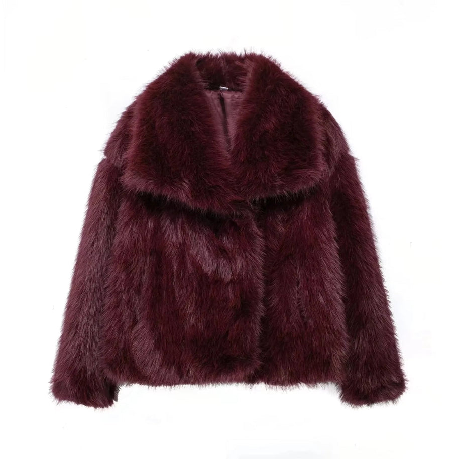 WW | Flauschige Pelzjacke Für Winter