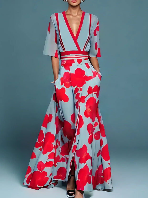 WW | Elegantes Kleid mit Blumenmuster