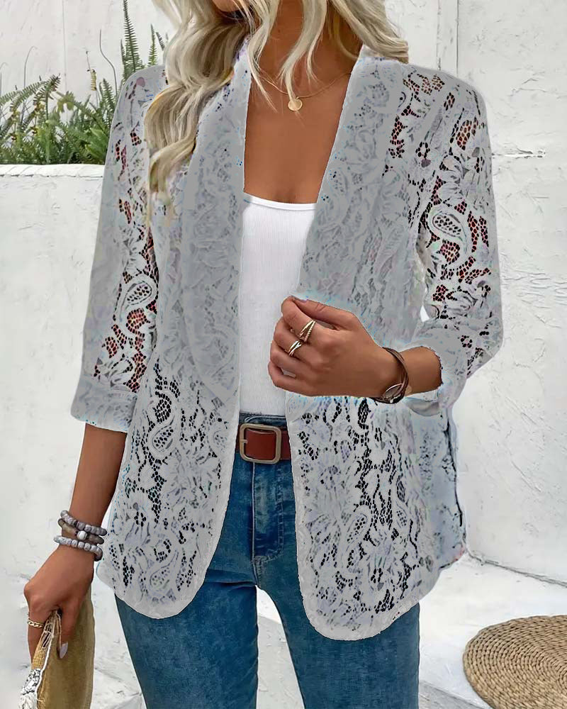 WW | Eleganter Blazer mit Spitze