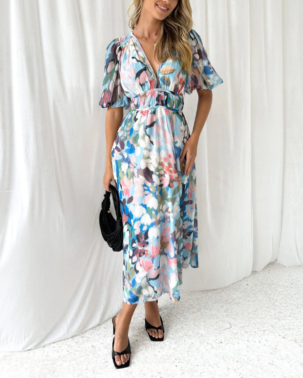 WW | Elegantes Blumen-Maxi für Damen