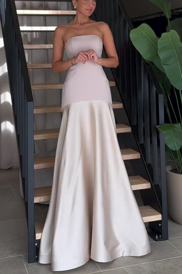 Maxikleid aus Satin