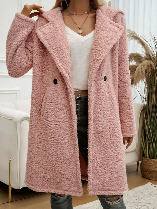 WW | Basic Teddy Jacke mit Kapuze Damen