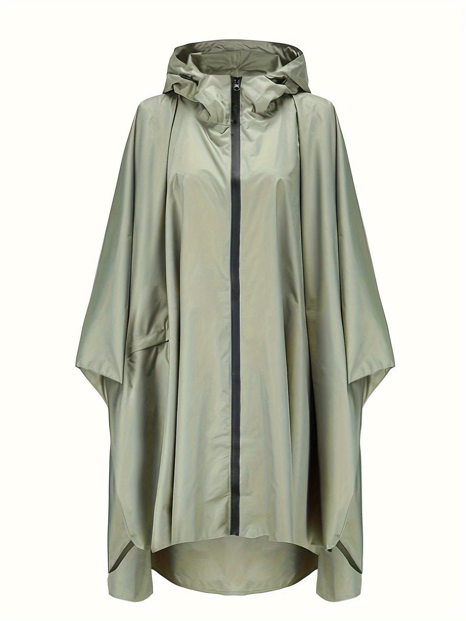 WW | Wasserdichter Regenponcho Mit Kapuze