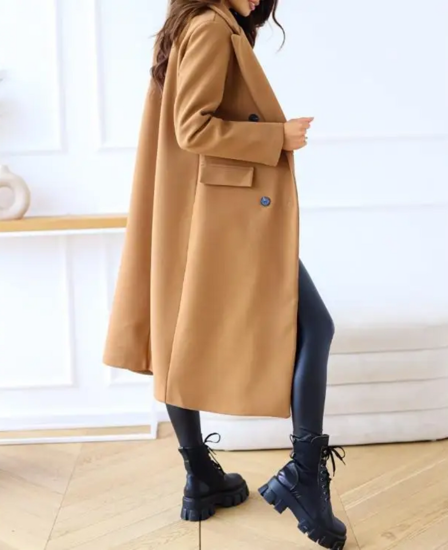 WW | Lange Elegante Taillierte Trenchcoat Für Damen | Perfekt Für Herbst Und Winter