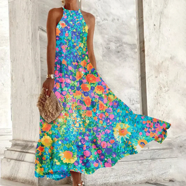 WW | Ärmelloses Maxikleid mit Halter