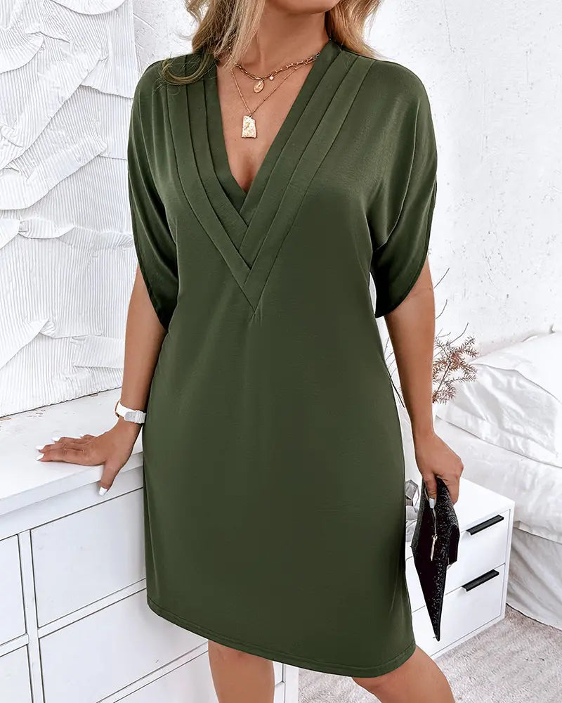 WW | Damen V-Ausschnitt-Kleid