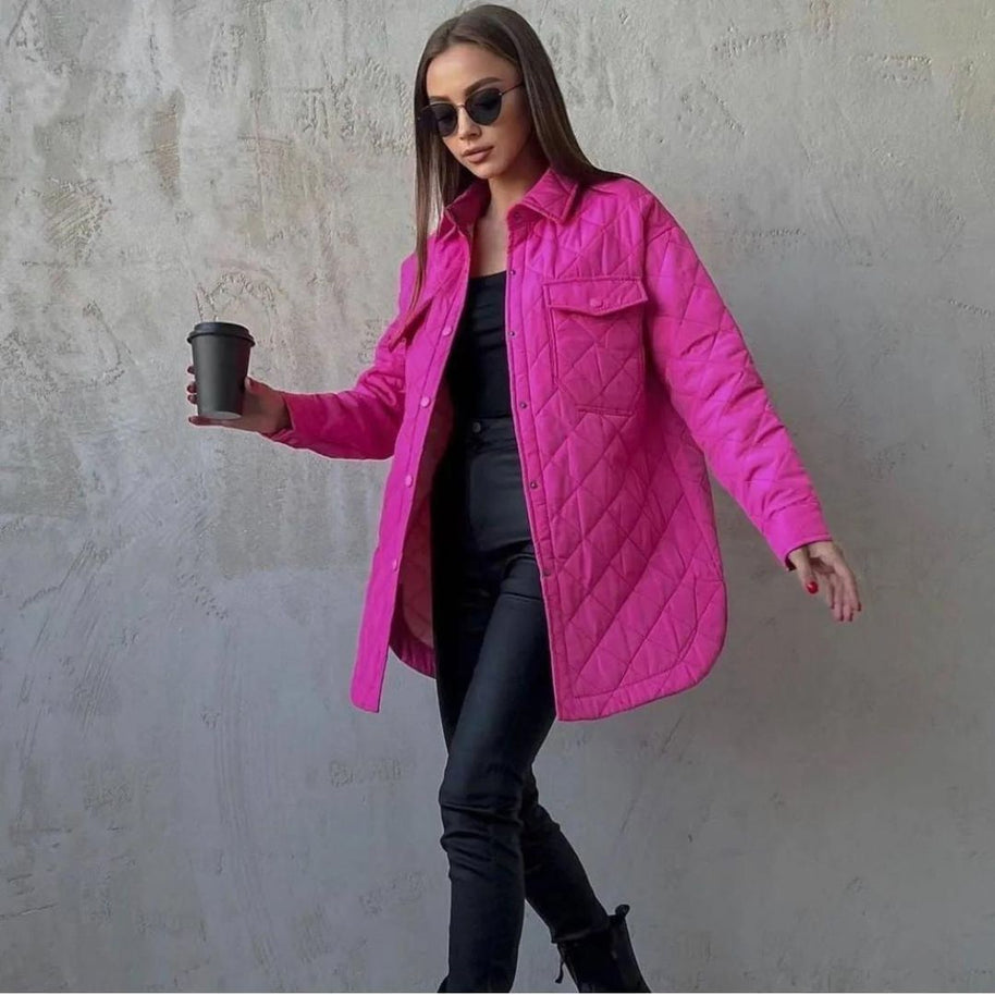 gesteppte Jacke mit Druckknöpfen