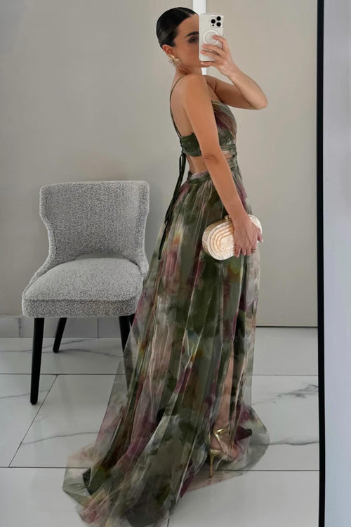 WW | Enchant My Love Print Maxi Kleid