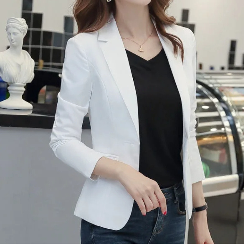 WW | Eleganter Damenblazer mit Langen Ärmeln Ideal für Die Arbeit