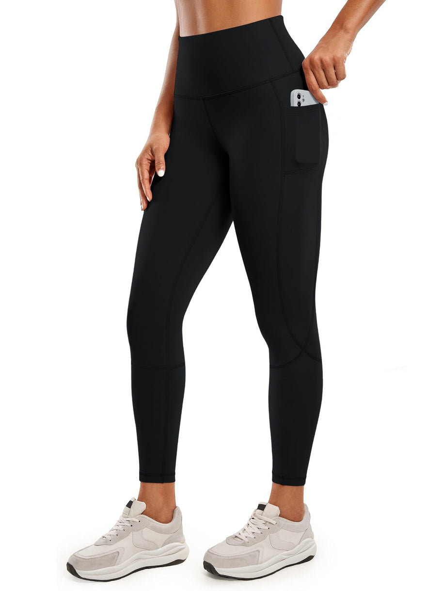 WW | Schnell Trocknende Damen Yogalegging Mit Hohem Bund Und Tasche