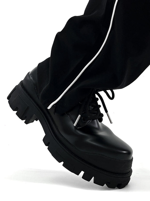 WW | Moderne Lederschuhe Mit Dicker Sohle