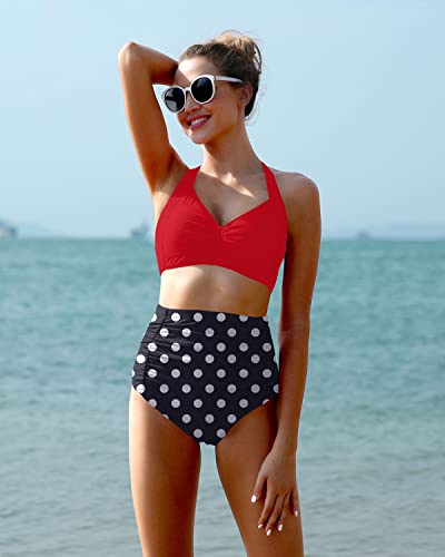 WW | Zwei Stück Sweetheart Ausschnitt High Waist Bikini Satz