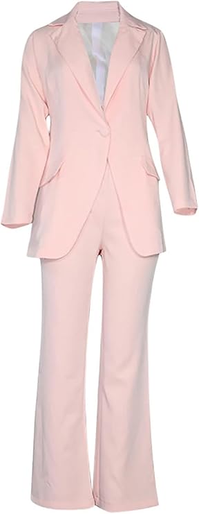 WW Damenanzug – Stilvoller Zweiteiler mit Blazer & langer Hose, Eleganter Hosenanzug für Business, Abend & Events