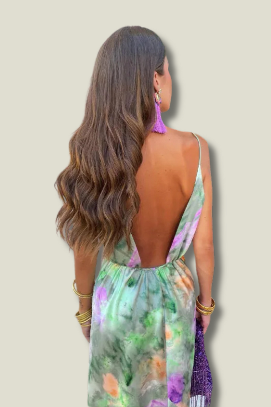 WW | Elegantes Korsett Maxi Kleid Mit Abnehmbarem Schal