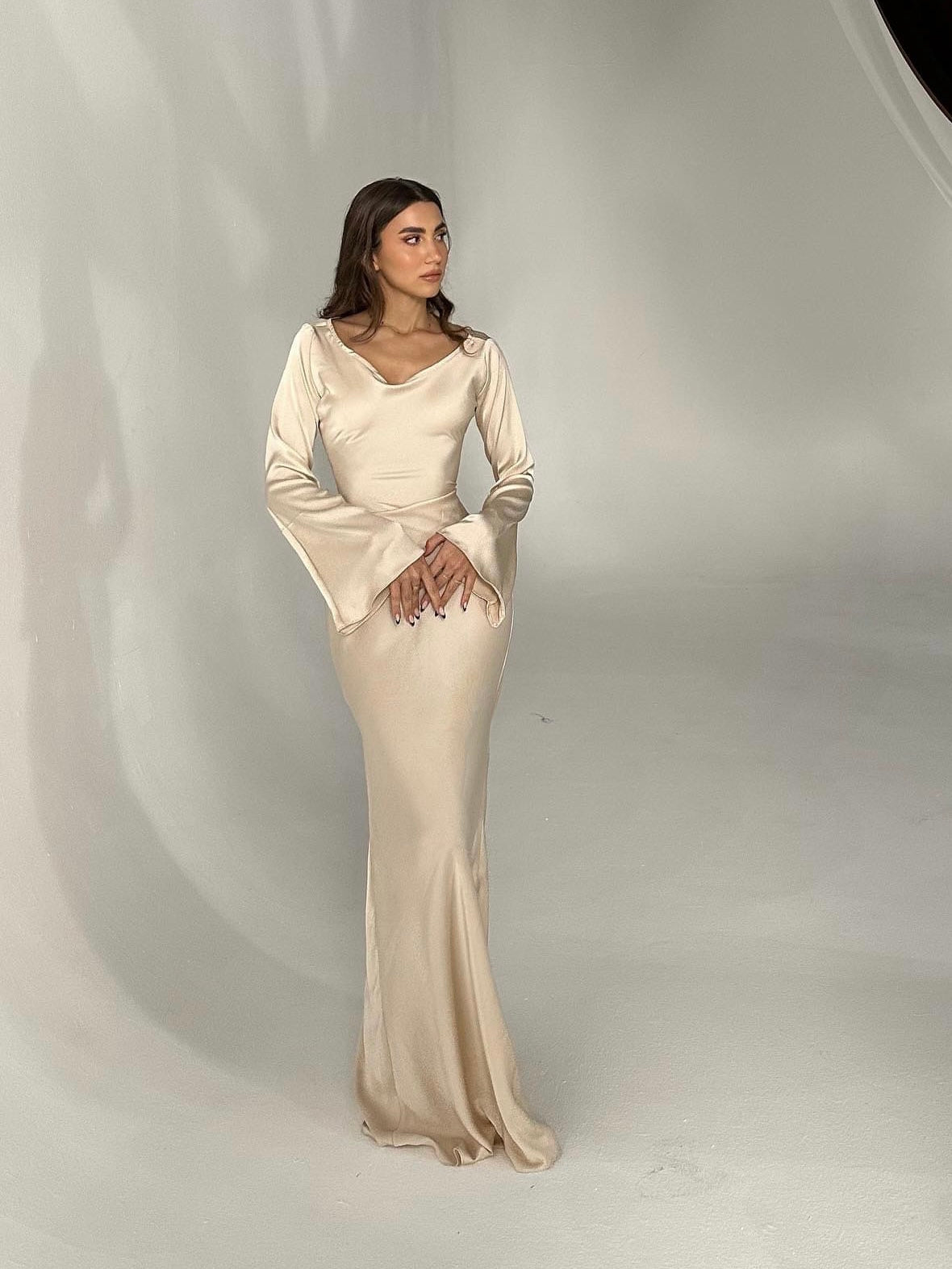 WW | Leichte Maxikleid mit Romantischem Schnitt