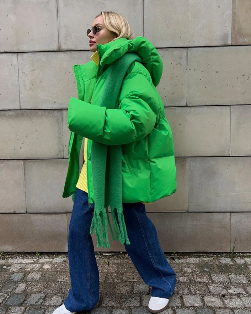 WW | Lockere Baumwollgefütterte Jacke
