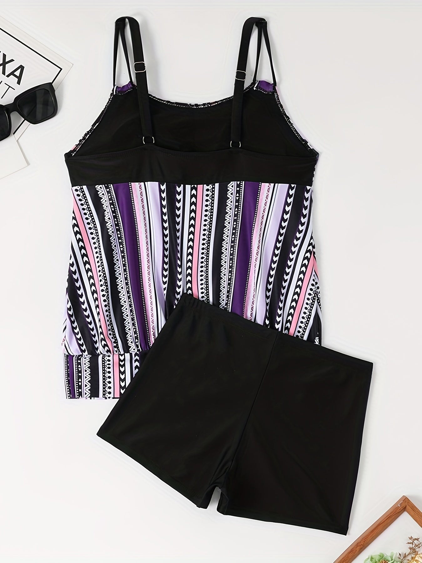 WW | Tankini-Set mit Streifen und Punkten