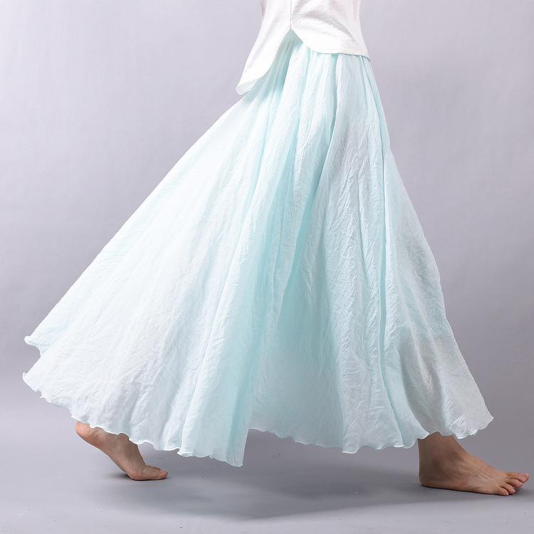 WW | Lässig fallender Boho Maxi Rock für Damen