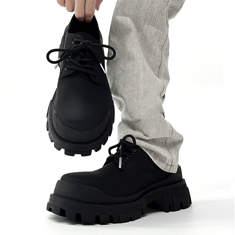 WW | Moderne Lederschuhe Mit Dicker Sohle