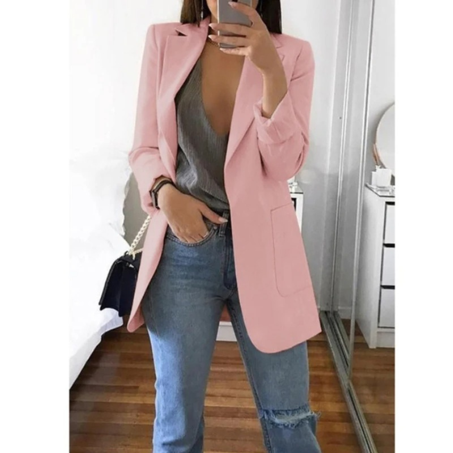WW | Blazer für Frauen Khaki Farbe Herbst Moda