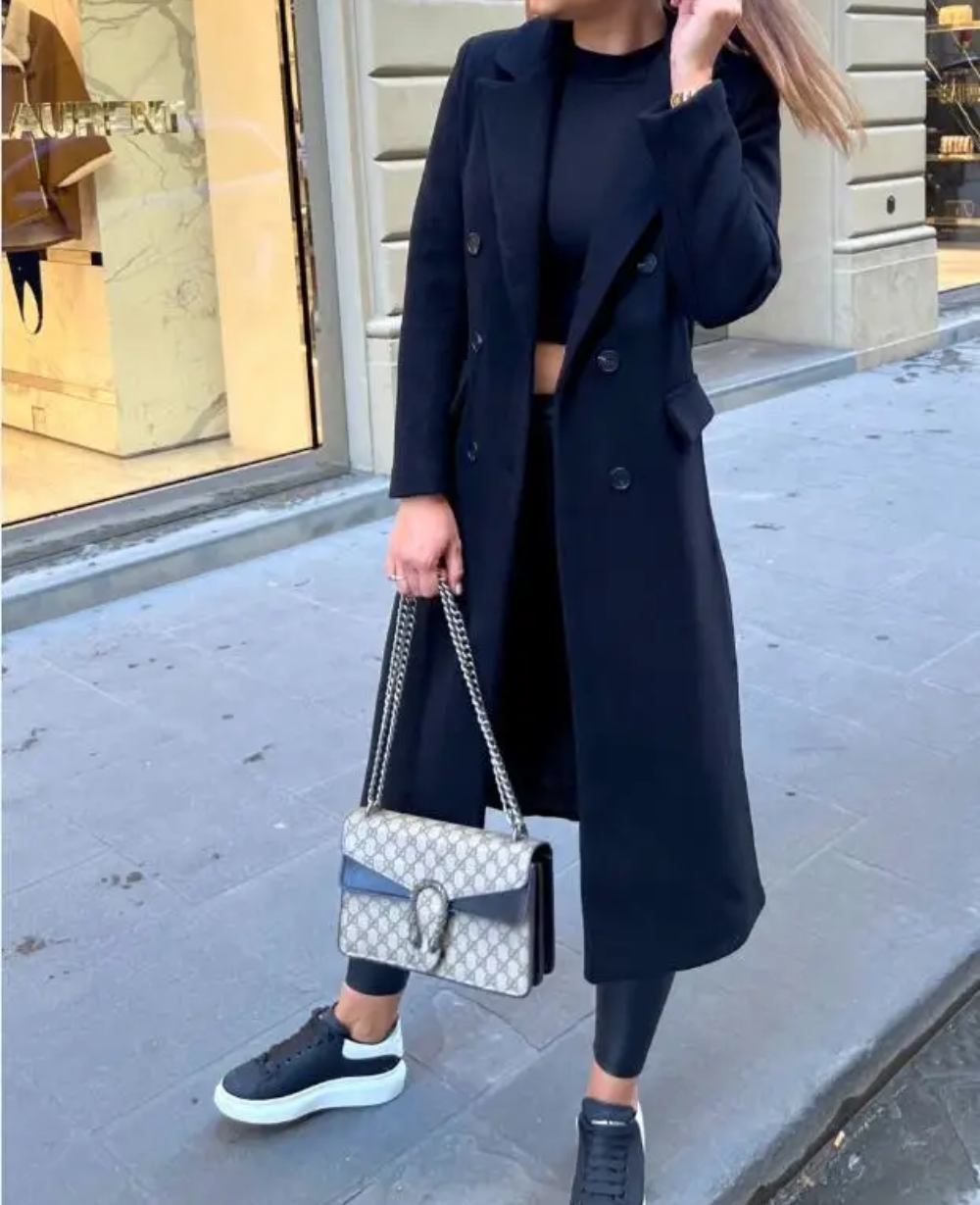 WW | Lange Elegante Taillierte Trenchcoat Für Damen | Perfekt Für Herbst Und Winter