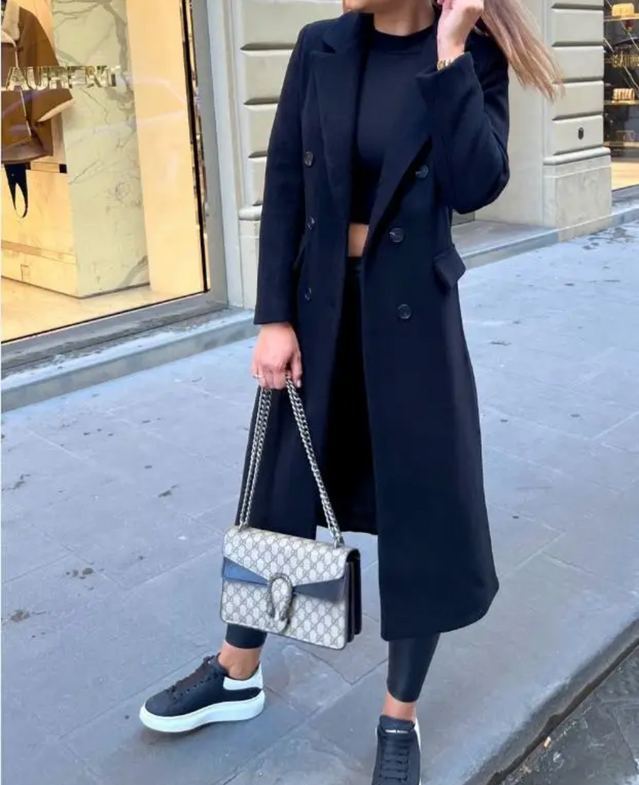 WW | Lange Elegante Taillierte Trenchcoat Für Damen | Perfekt Für Herbst Und Winter
