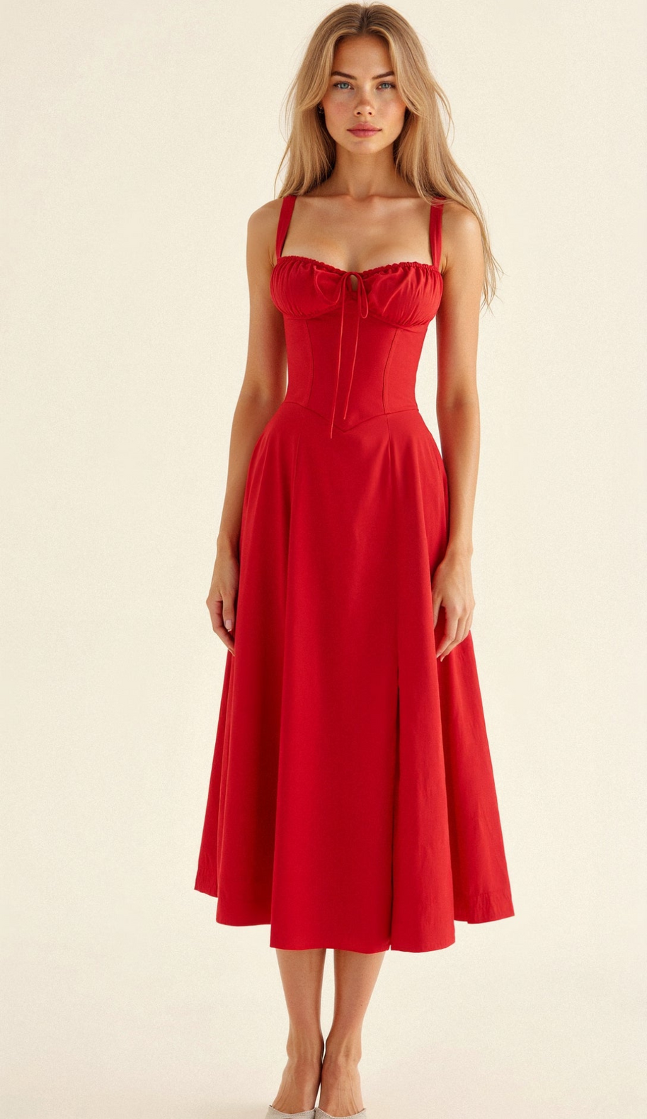 WW | Blumen Kleid für Frauen Midi