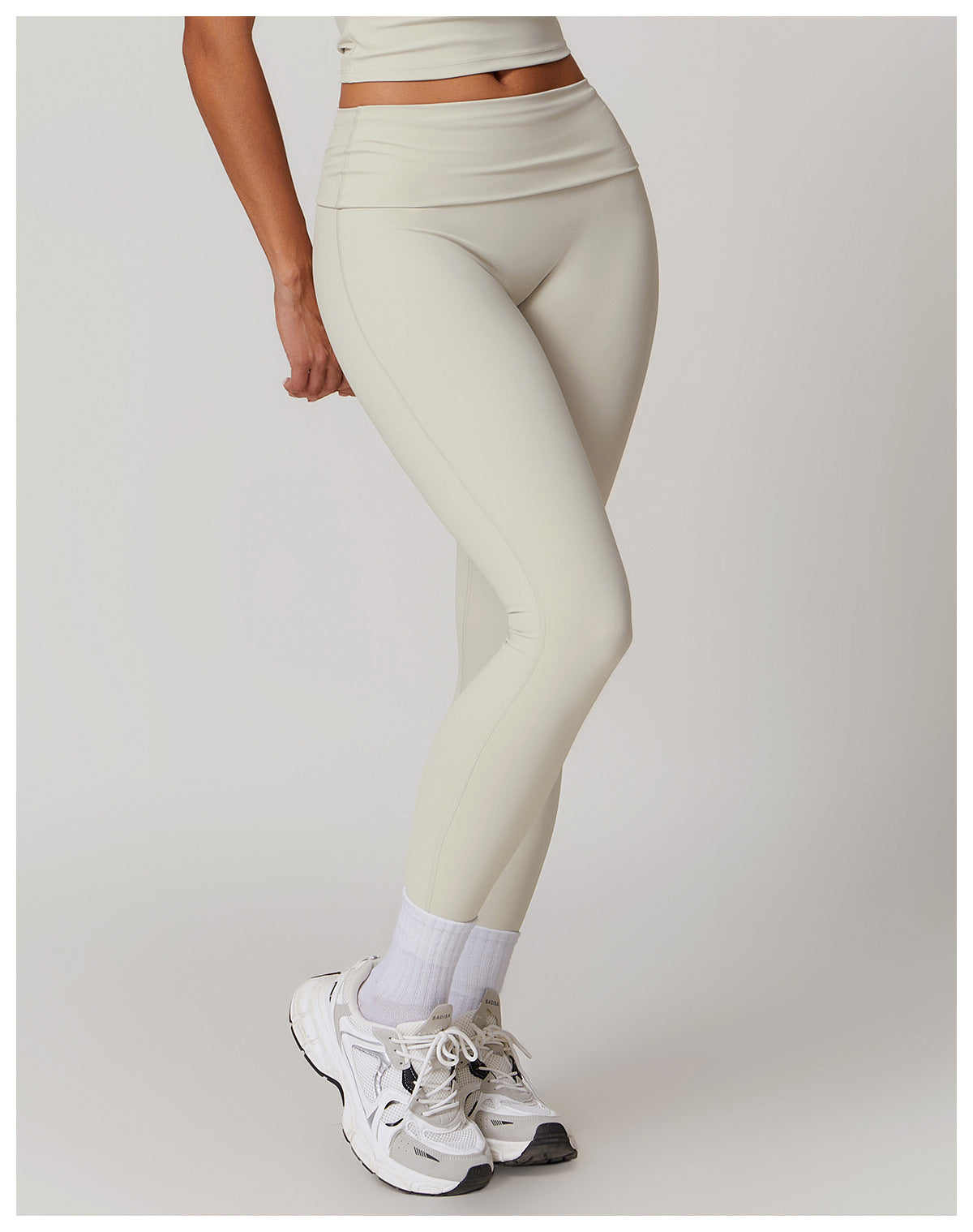 WW | Trendige Fitness Schnell-Trocknend Yoga-Hose mit Falten