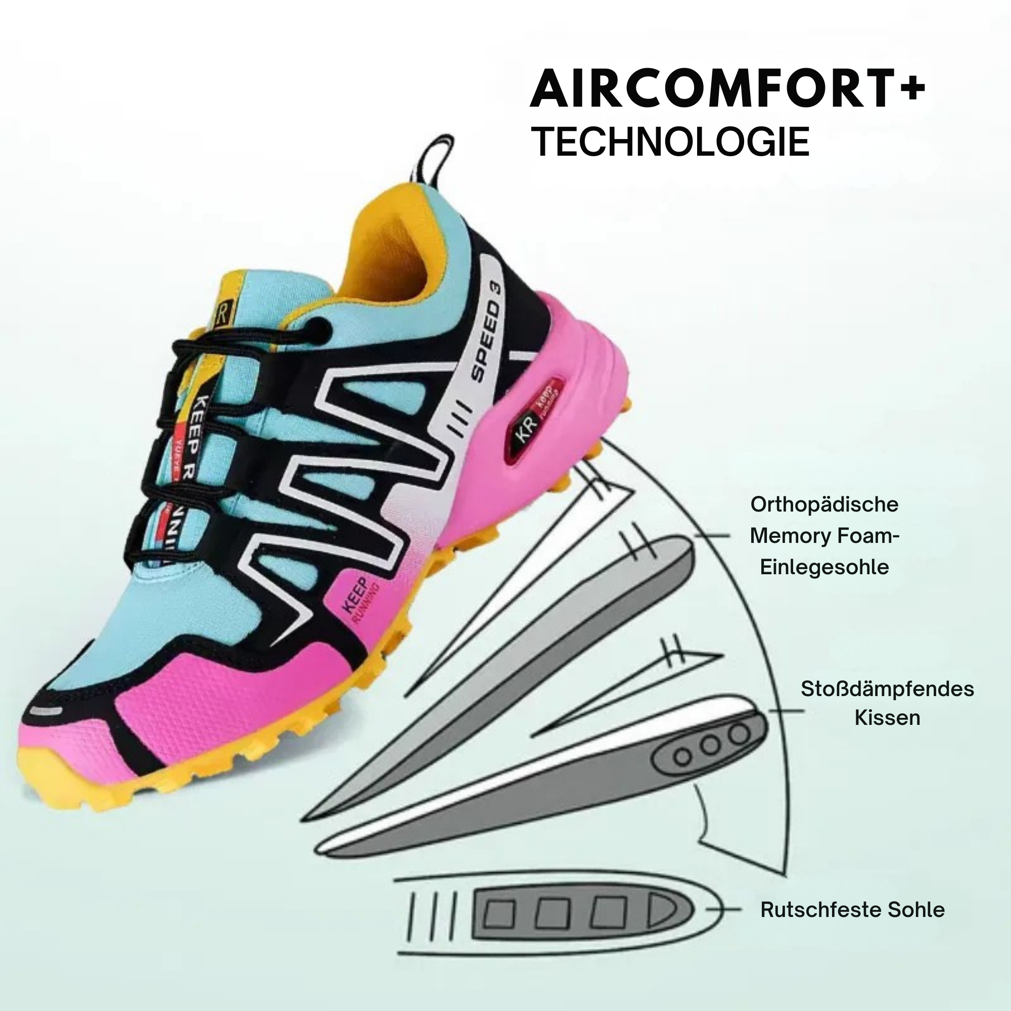WW | Orthopädische Damen Wanderschuhe