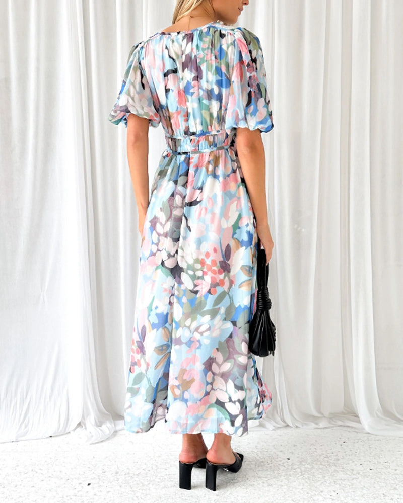 WW | Elegantes Blumen-Maxi für Damen
