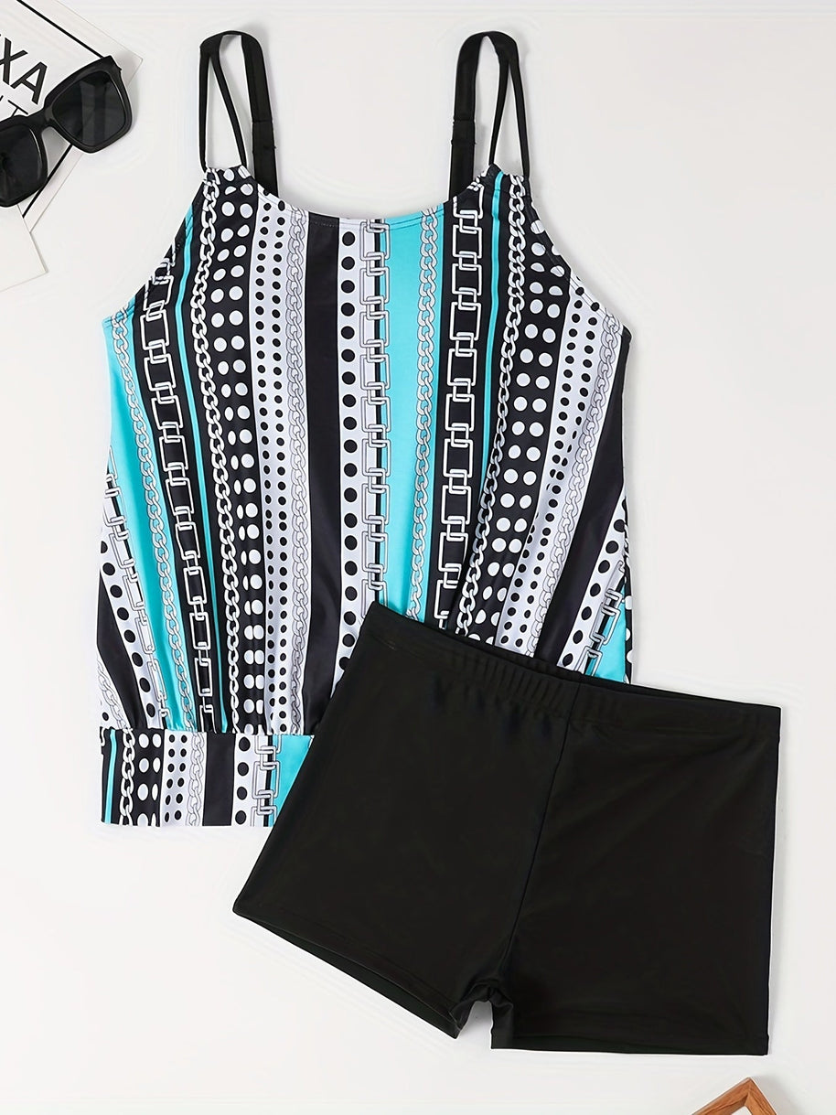 WW | Tankini-Set mit Streifen und Punkten