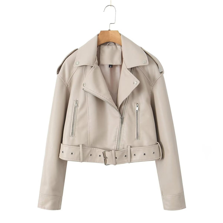 WW | Waschbare, Farbverlaufende Lederjacke Für Damen*