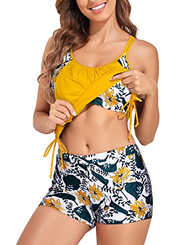 WW | Push up Damen Tankini Badeanzug Zwei Teile Bauchkontrolle Badeanzüge