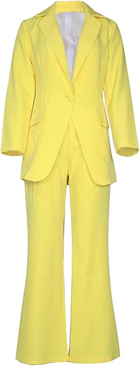 WW Damenanzug – Stilvoller Zweiteiler mit Blazer & langer Hose, Eleganter Hosenanzug für Business, Abend & Events