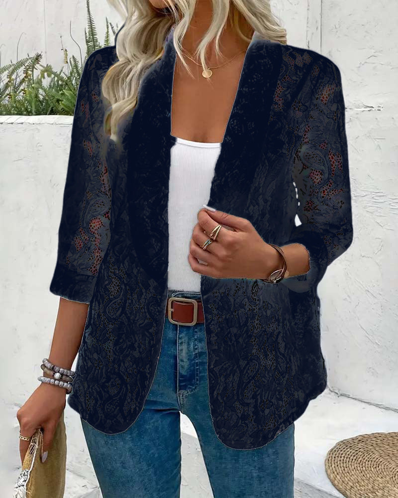 WW | Eleganter Blazer mit Spitze