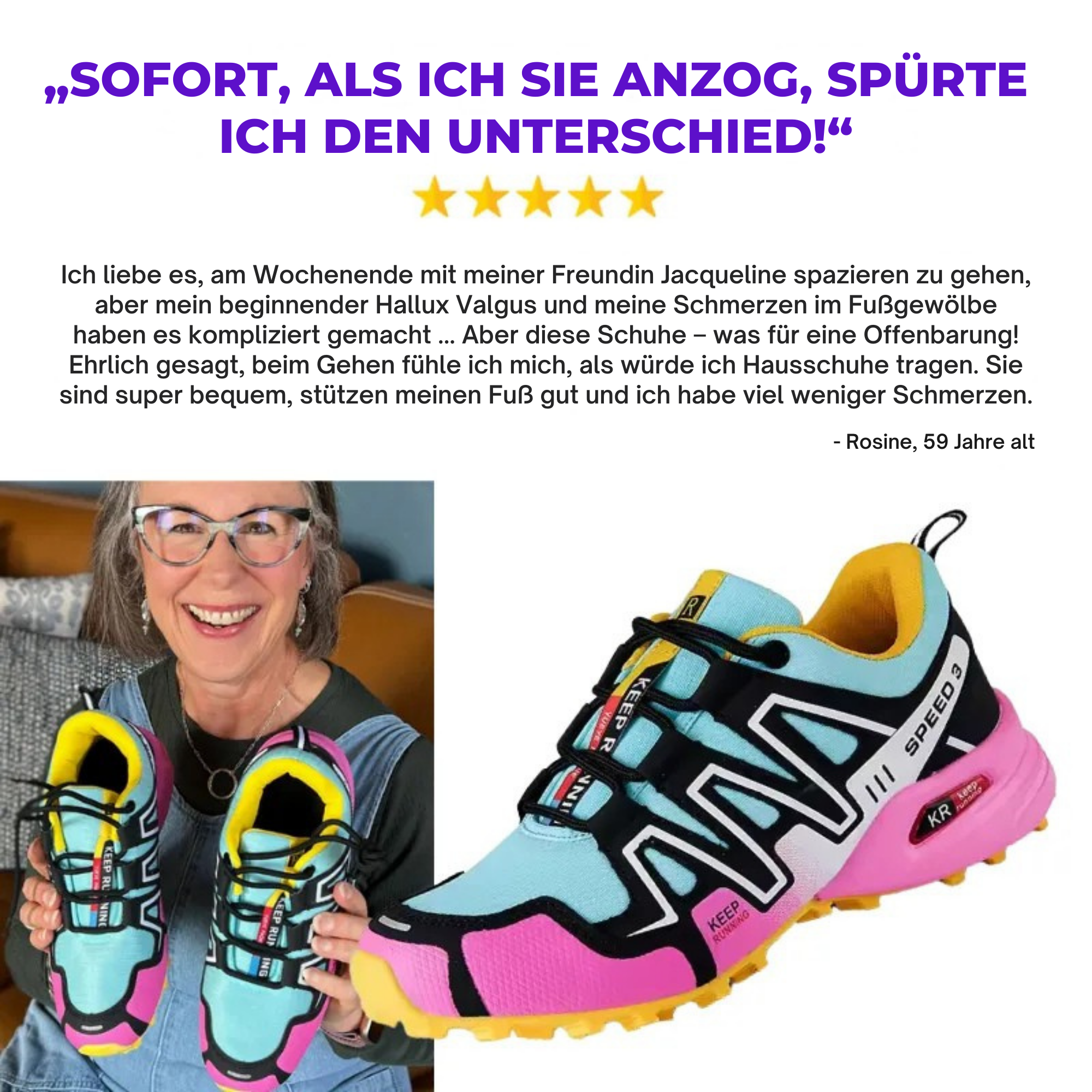 WW | Orthopädische Damen Wanderschuhe