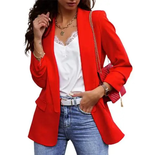 WW | Stilvolle Damen Blazer mit Einzelknopfverschluss Ideal für Die Arbeit