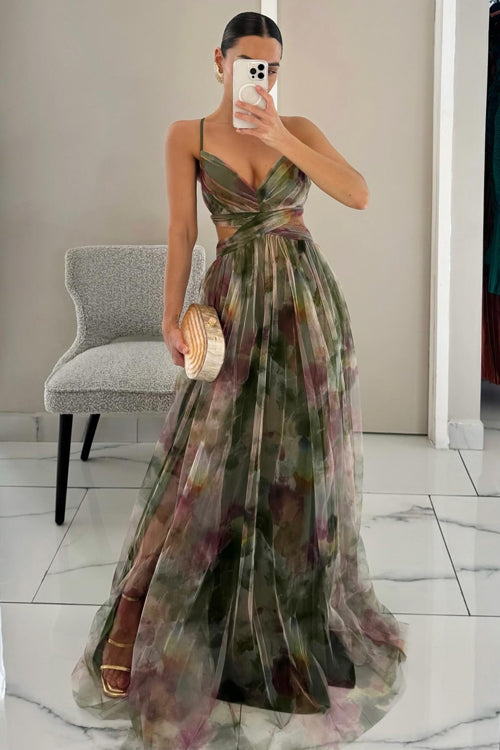 WW | Enchant My Love Print Maxi Kleid