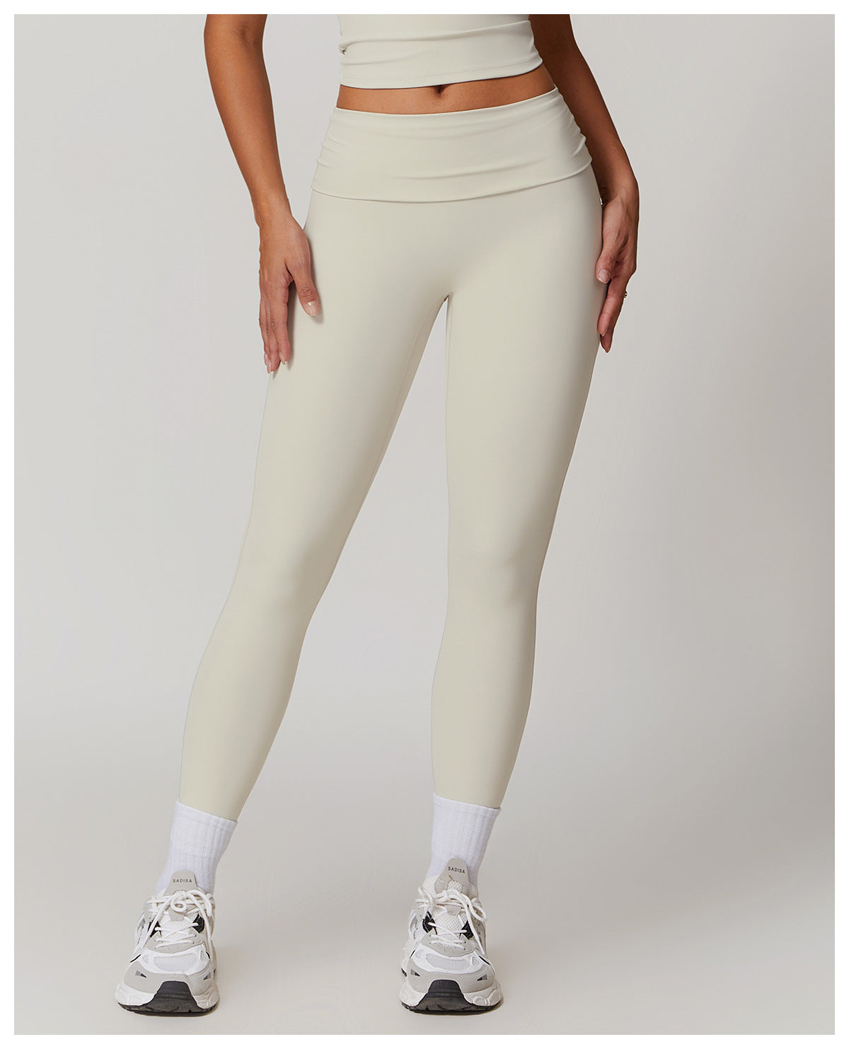 WW | Trendige Fitness Schnell-Trocknend Yoga-Hose mit Falten