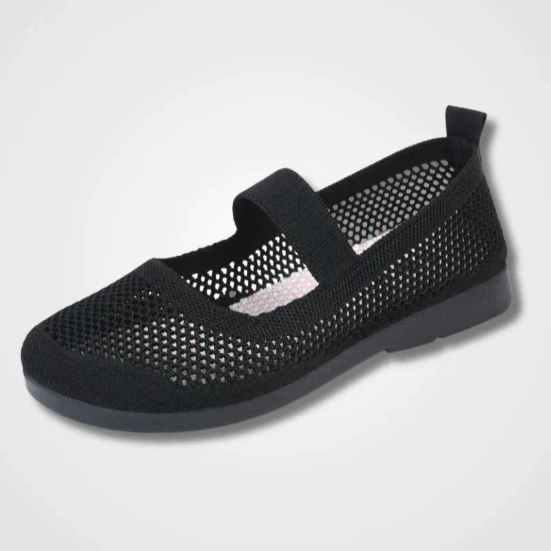 WW | Orthopädische Luftige Gestrickte Riemenflachschuhe