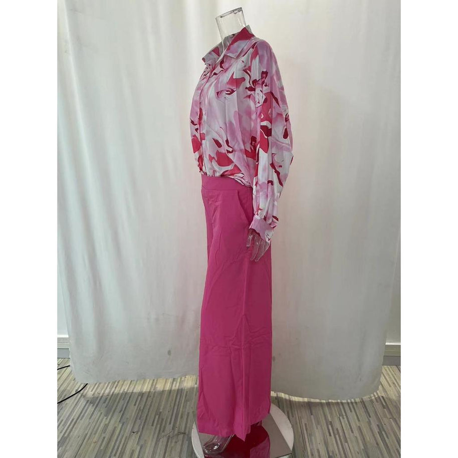 WW Damenanzug | Eleganter 2-teiliger Damenanzug mit Luxusdruck