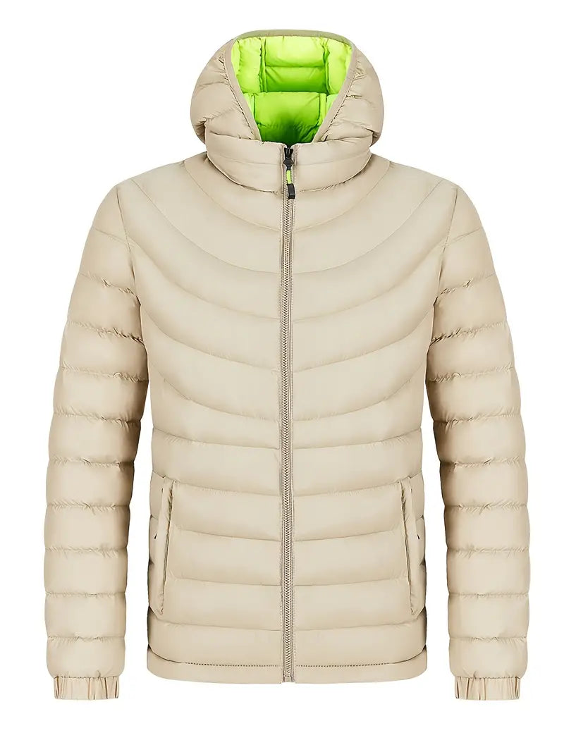 WW | Herrenjacke mit Geradem Kragen Gefüttert für Herbst und Winter