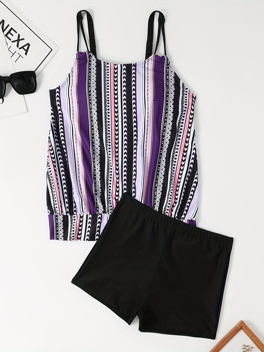 WW | Tankini-Set mit Streifen und Punkten