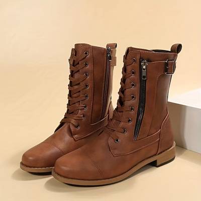WW - Stiefelette mit Reißverschluss und Spitze